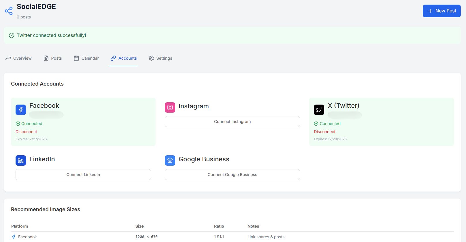 SocialEDGE Post Composer